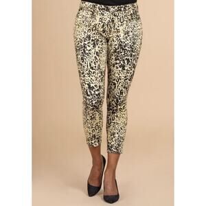 Royalty For Me Skinny Ankle Jeans Womens Size 12 Stretch Cheetah Mob Boss Wife